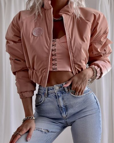 Kurtka damska OLAVOGA ASTRID róż - FashionPlace - 4