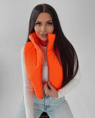Bezrękawnik damski OLAVOGA TRACY neon pomarańcz - FashionPlace - 1