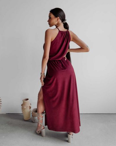 Sukienka damska OLAVOGA SOREL bordowy - FashionPlace - 2