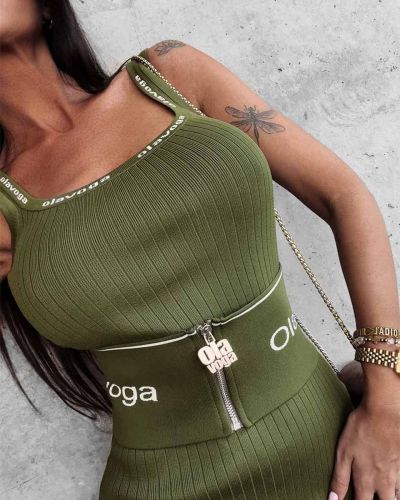 Pasek damski OLAVOGA LIGRA 2023 khaki - FashionPlace - 4