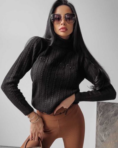 Sweter damski OLAVOGA EVELINE 2023 czerń - FashionPlace - 1