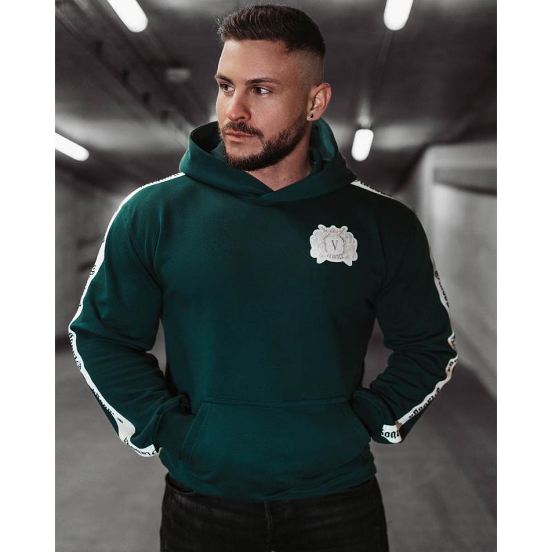 Bluza męska OLAVOGA BALANCE 2024 butelkowa zieleń - FashionPlace - 1