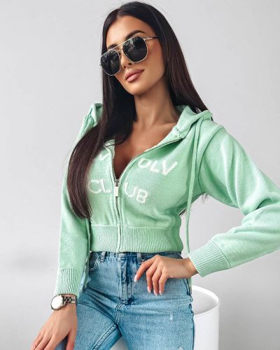 Sweter damski OLAVOGA VIVIS 2024 jasny zielony - FashionPlace - 1