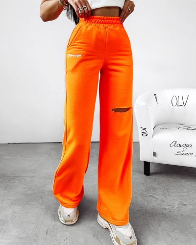 Spodnie damskie OLAVOGA SCARLET 2024 neon pomarańcz - FashionPlace - 1