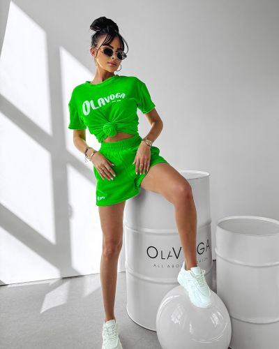 Komplet damski OLAVOGA COUTURE 2024 zielony - FashionPlace - 1