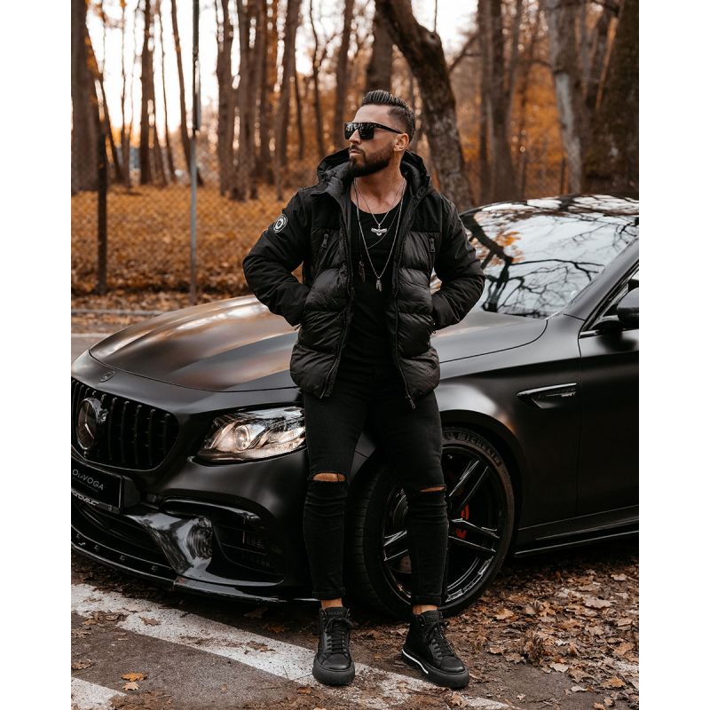 Kurtka męska OLAVOGA OLIVER 2024 czerń - FashionPlace - 1