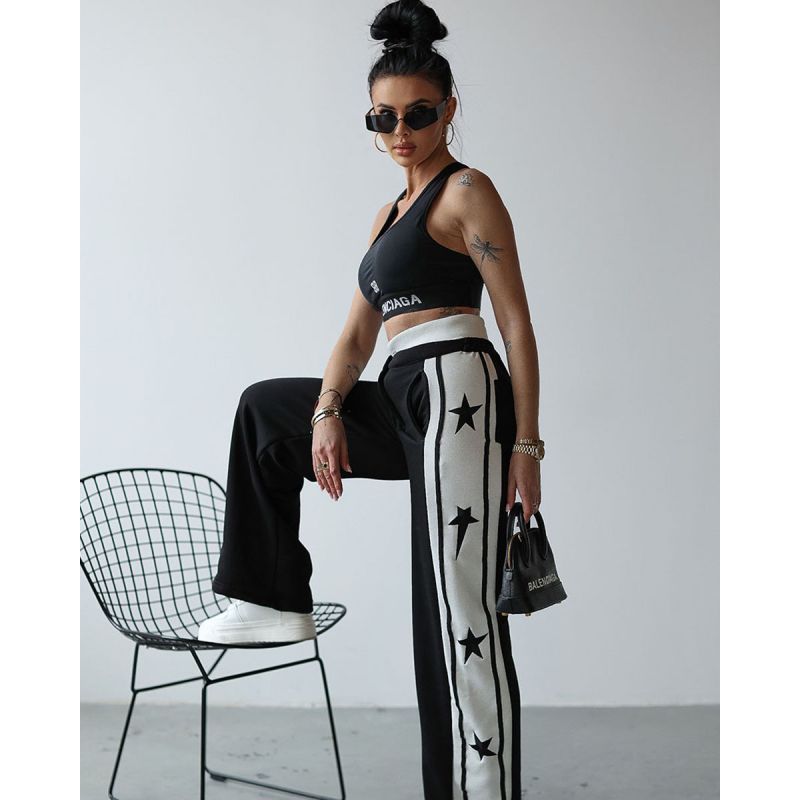 Spodnie damskie OLAVOGA ESTELLA 2025 czerń - FashionPlace - 1