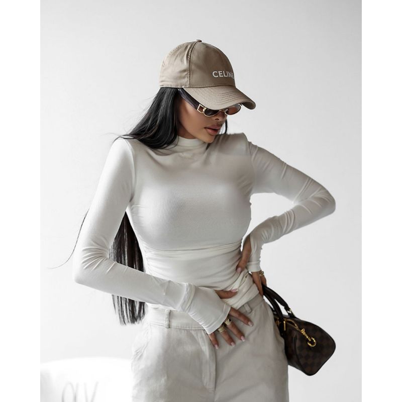 Bluzka damska OLAVOGA BESO 2025 ecru - FashionPlace - 1