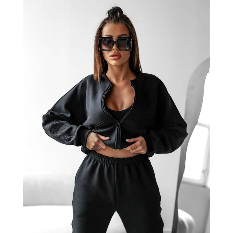 Bluza damska OLAVOGA ZORVI 2025 czerń - FashionPlace - 1