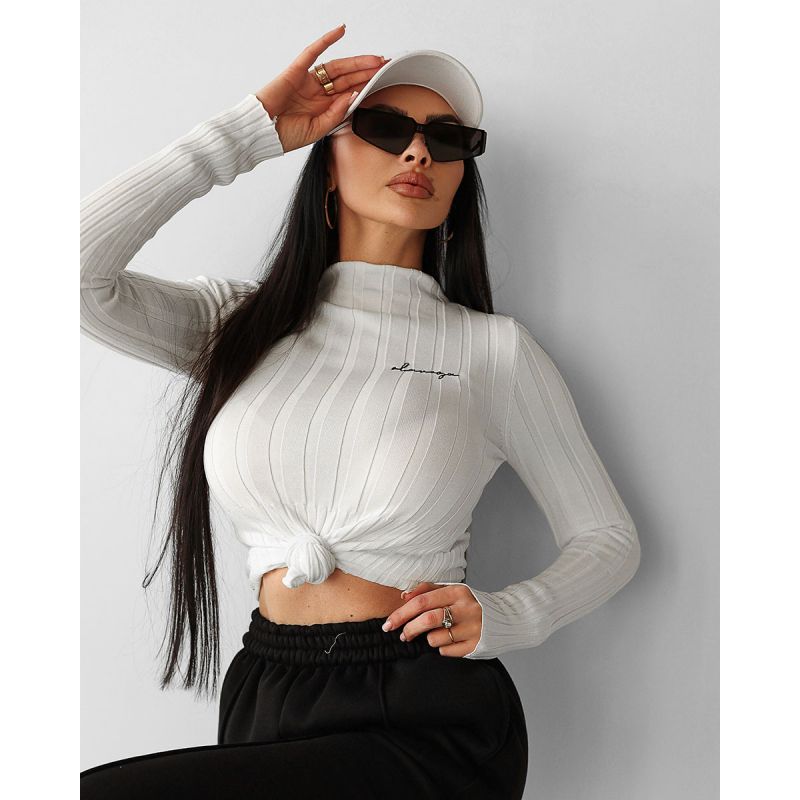 Sweter damski OLAVOGA PIPER 2025 ecru - FashionPlace - 1