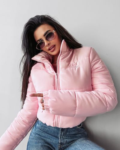 Kurtka damska OLAVOGA SKRIV 2025 pudrowy róż - FashionPlace - 1