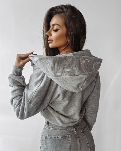 Bluza damska OLAVOGA MOLETO 2025 szara - FashionPlace - 2