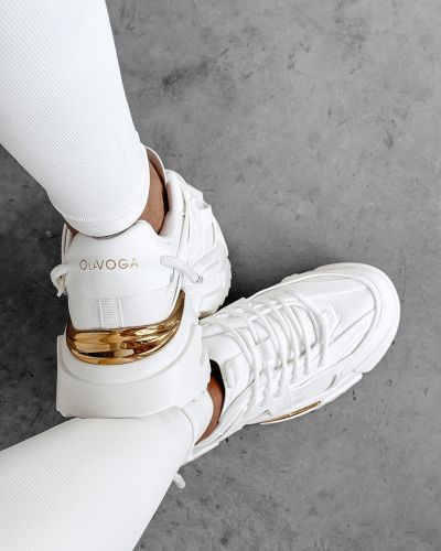 Buty damskie OLAVOGA SHINE 2024 ecru - FashionPlace - 3