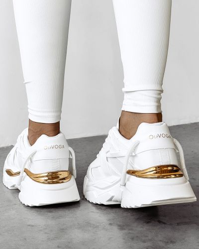 Buty damskie OLAVOGA SHINE 2024 ecru - FashionPlace - 4