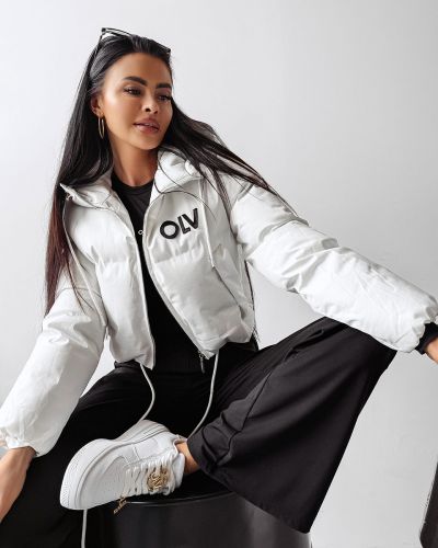 Kurtka damska OLAVOGA FOXY 2025 ecru - FashionPlace - 1
