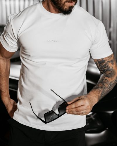 T-shirt męski OLAVOGA BERGO 2025 ecru - FashionPlace - 2