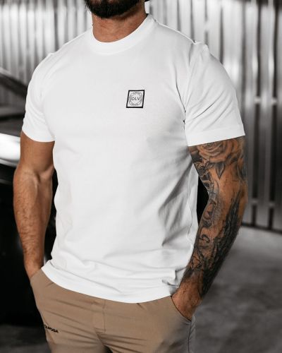 T-shirt męski OLAVOGA STONE 2025 ecru - FashionPlace - 2