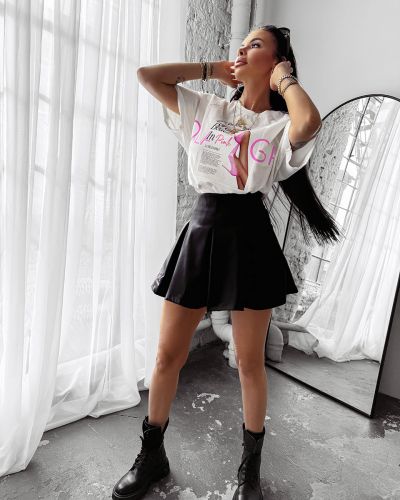 T-shirt damski OLAVOGA CHERISH 2025 ecru - FashionPlace - 3