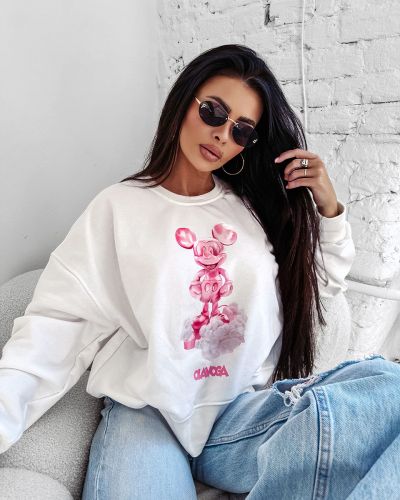 Bluza damska OLAVOGA AZAELA 2025 ecru - FashionPlace - 1