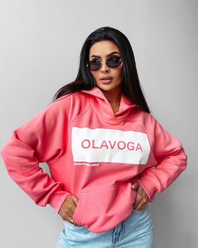 Bluza damska OLAVOGA SWEET ROLL 2025 koral - FashionPlace - 2