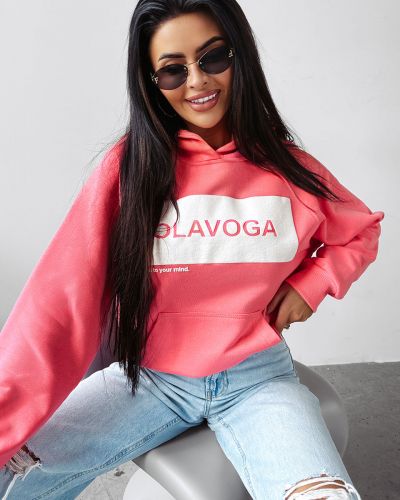 Bluza damska OLAVOGA SWEET ROLL 2025 koral - FashionPlace - 3