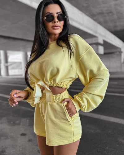 Komplet damski OLAVOGA LAZO 2025 żółty - FashionPlace - 3