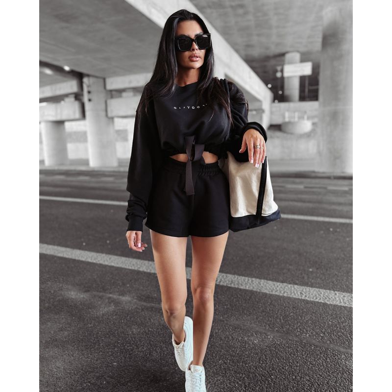Komplet damski OLAVOGA LAZO 2025 czerń - FashionPlace - 1