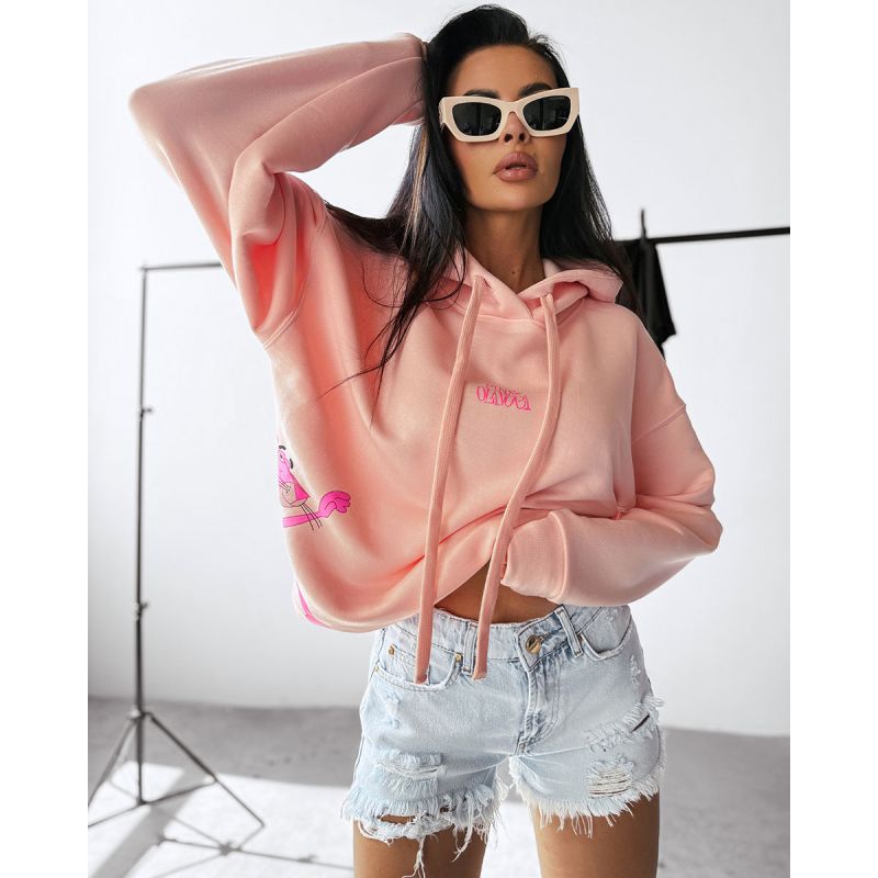 Bluza damska OLAVOGA CLOSER 2025 pudrowy róż - FashionPlace - 1