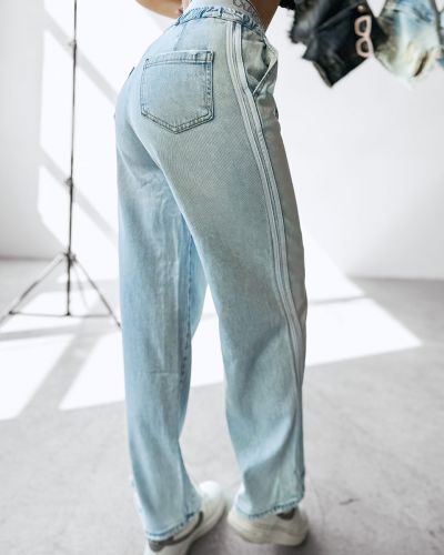 Spodnie jeansowe damskie OLAVOGA MIAGE 2025 niebieskie - FashionPlace - 3