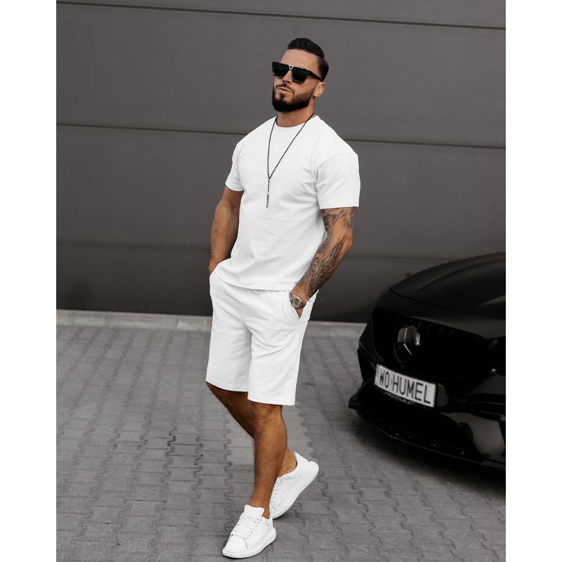 Komplet męski OLAVOGA XEAR 2025 ecru - FashionPlace - 1