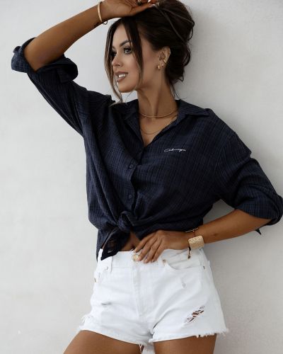 Koszula damska OLAVOGA VEE 2025 czerń - FashionPlace - 1