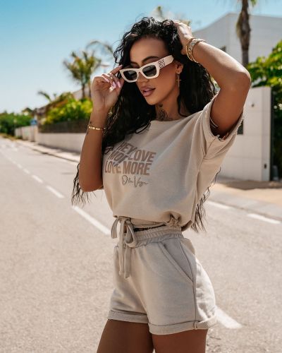 Komplet damski OLAVOGA URAN 2025 beż - FashionPlace - 1