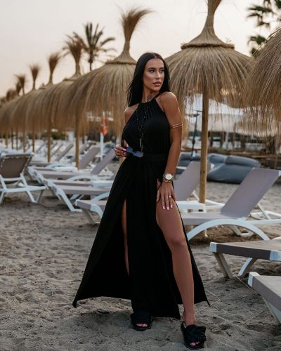 Sukienka damska OLAVOGA KAJA 2025 czerń - FashionPlace - 1