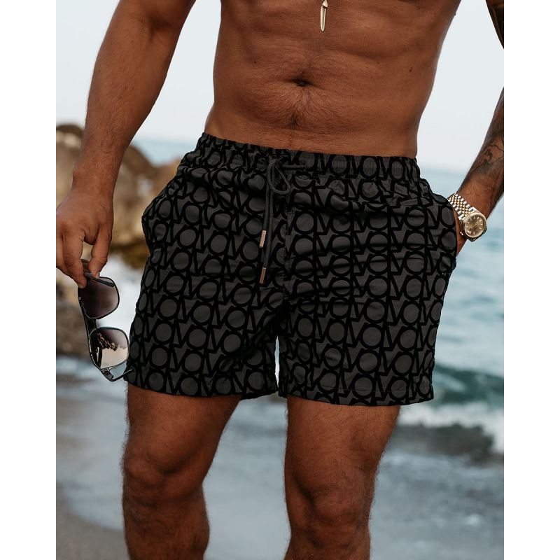 Kąpielówki męskie OLAVOGA BLACKY 2025 czerń - FashionPlace - 1