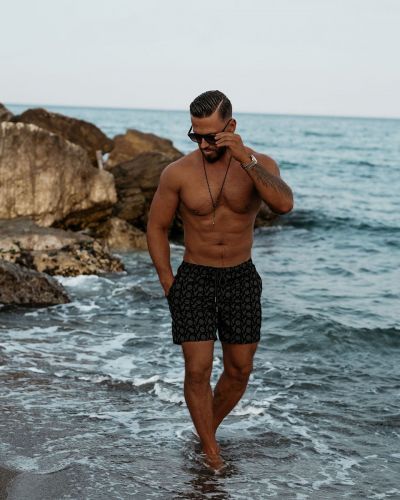 Kąpielówki męskie OLAVOGA BLACKY 2025 czerń - FashionPlace - 4