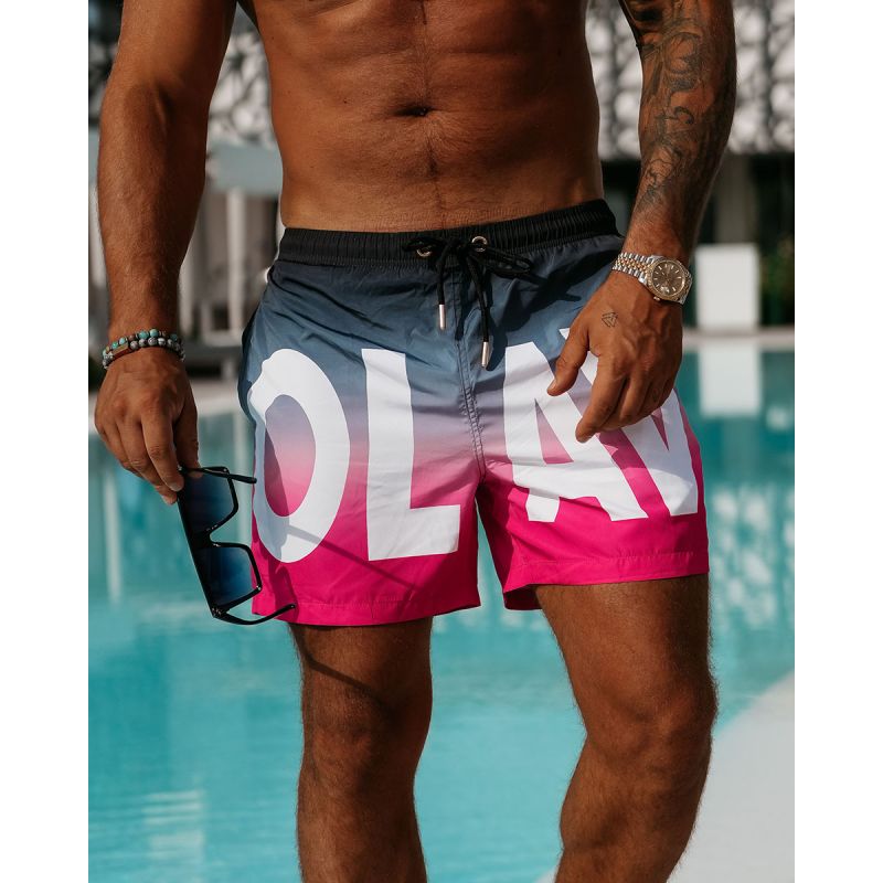 Kąpielówki męskie OLAVOGA ACTIVITY 2025 neon róż - FashionPlace - 1