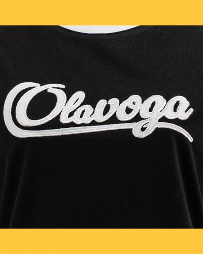 T-shirt damski OLAVOGA BOLD&BASIC 2025 czarny-ecru - FashionPlace - 4
