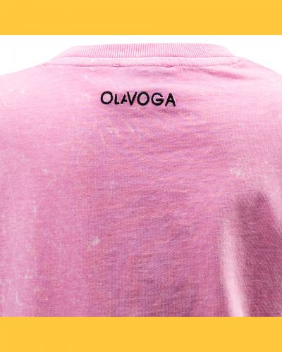 T-shirt damski OLAVOGA NEXIA 2025 pudrowy róż - FashionPlace - 5