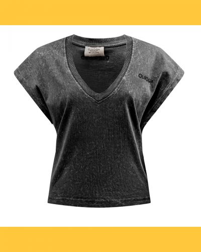 T-shirt damski OLAVOGA NEXIA 2025 ciemny szary - FashionPlace - 5