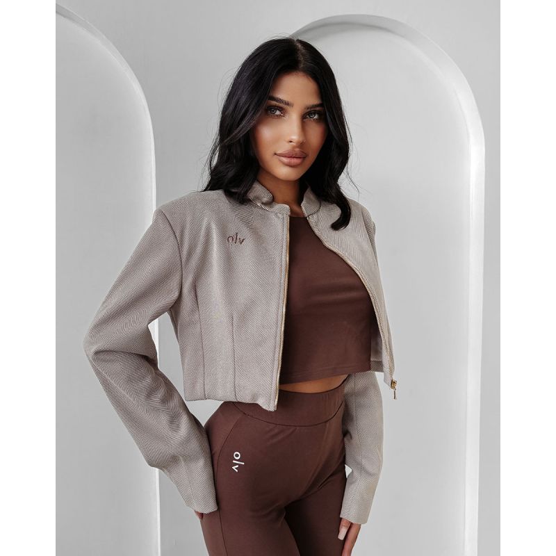 Kurtka damska OLAVOGA DUSKY CHARM 2025 beż - FashionPlace - 1