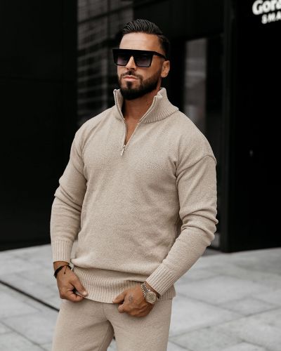 Komplet męski OLAVOGA OLLAN 2025 beż - FashionPlace - 2