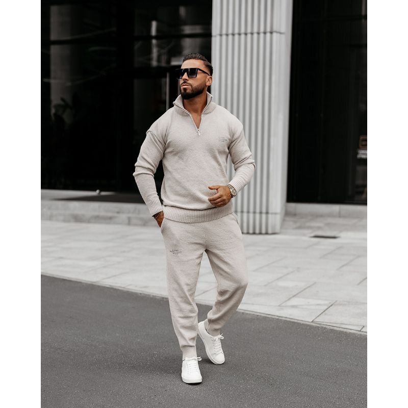 Komplet męski OLAVOGA OLLAN 2025 szary - FashionPlace - 1