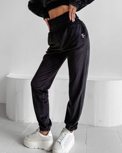 Komplet damski OLAVOGA VELVET STORM 2025 czerń - FashionPlace - 5