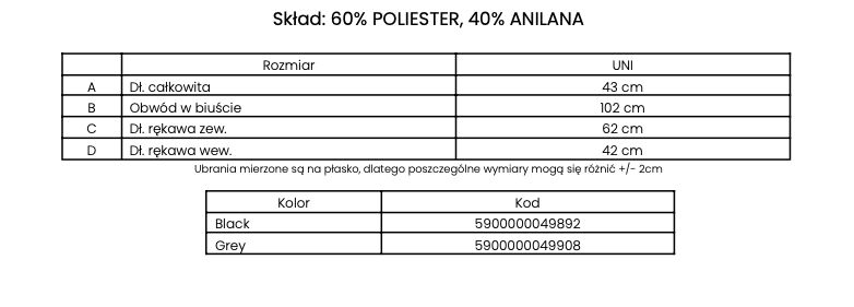 Żakiet damski OLAVOGA CHESTNUT 2025 szary