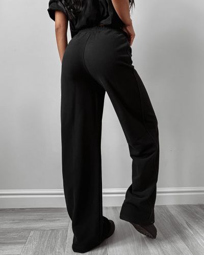 Spodnie damskie OLAVOGA AUTUMN WHISPER PANTS 2025 czerń - FashionPlace - 3