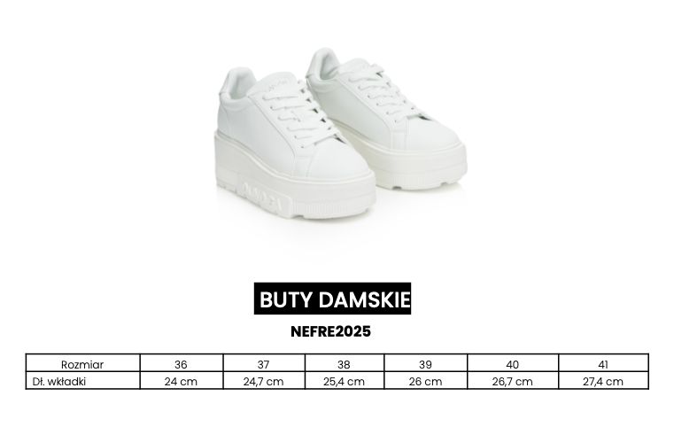 Buty damskie OLAVOGA NEFRE 2025 białe