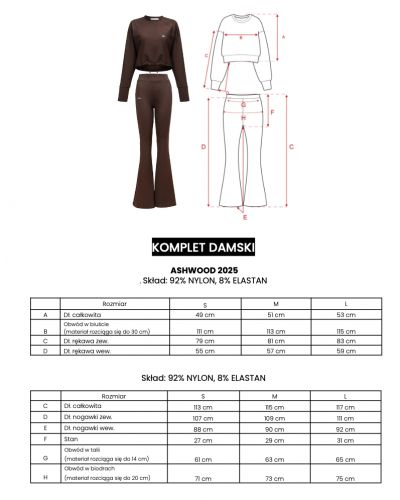 Komplet damski OLAVOGA ASHWOOD 2025 brąz - FashionPlace - 10
