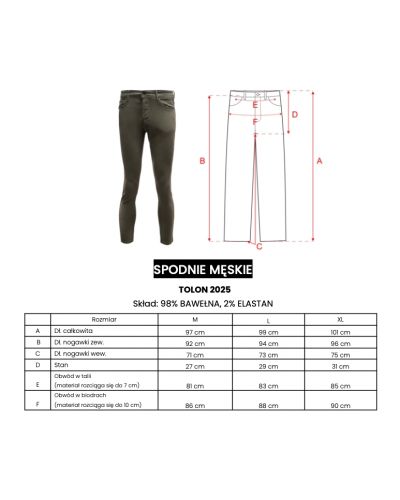 Spodnie męskie OLAVOGA TOLON 2025 khaki - FashionPlace - 7
