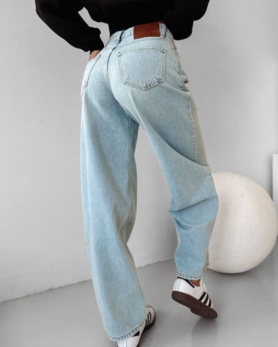 Spodnie damskie OLAVOGA LOOMA 2025 niebieskie - FashionPlace - 4