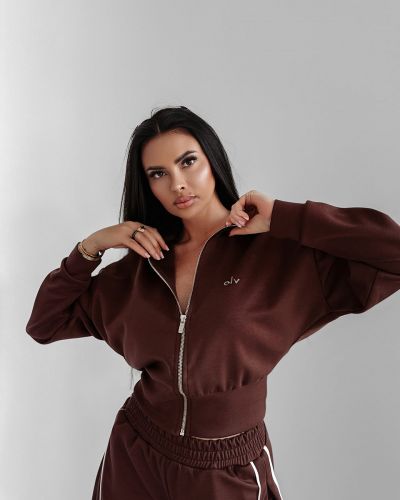 Bluza damska OLAVOGA SILENT STORM 2025 brąz - FashionPlace - 2